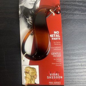 Vidal Sassoon Brown Plastic Hair Twist N Lock Barrette Allergy Gentle Pro Series